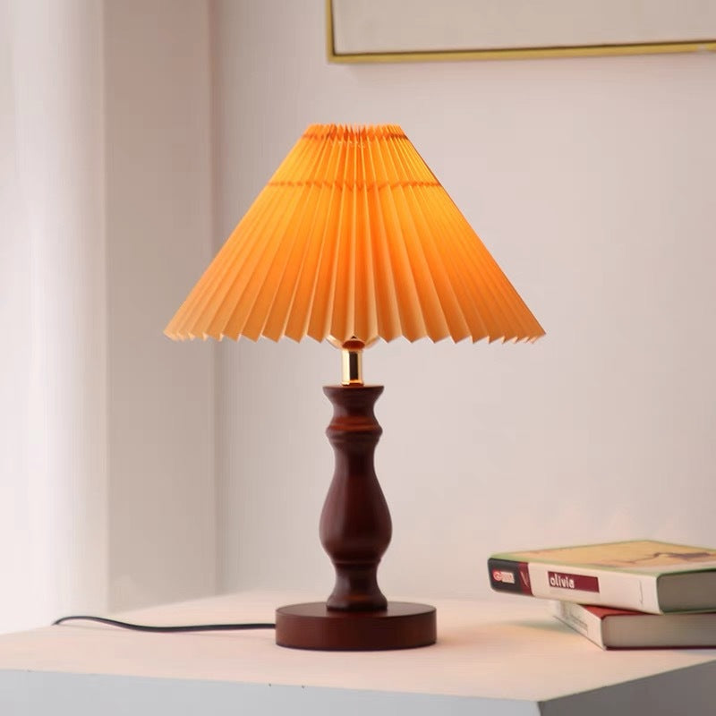 Contemporary Pleated Shade Table Lamp