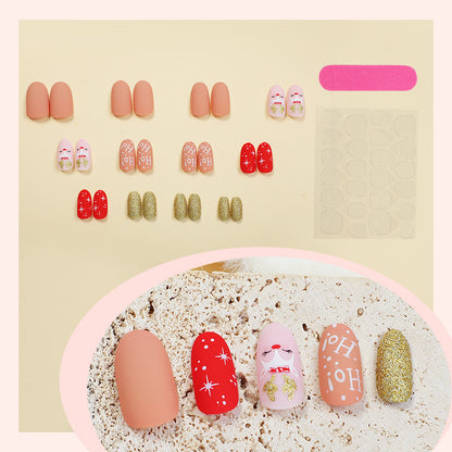 Festive Holiday Press-On Nail Set Acalora
