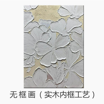 Textured Floral Canvas Wall Art