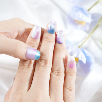 Artistic Watercolor Press-On Nails Acalora