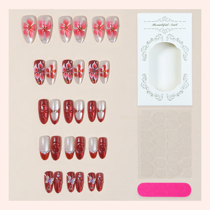 Floral Art Press-On Nail Set Acalora