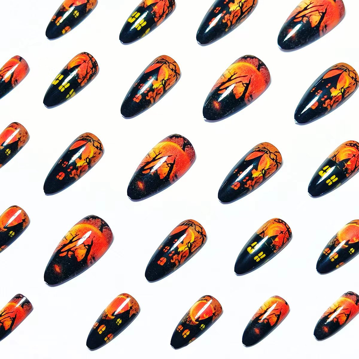 Creative Halloween-Themed Nail Art Acalora