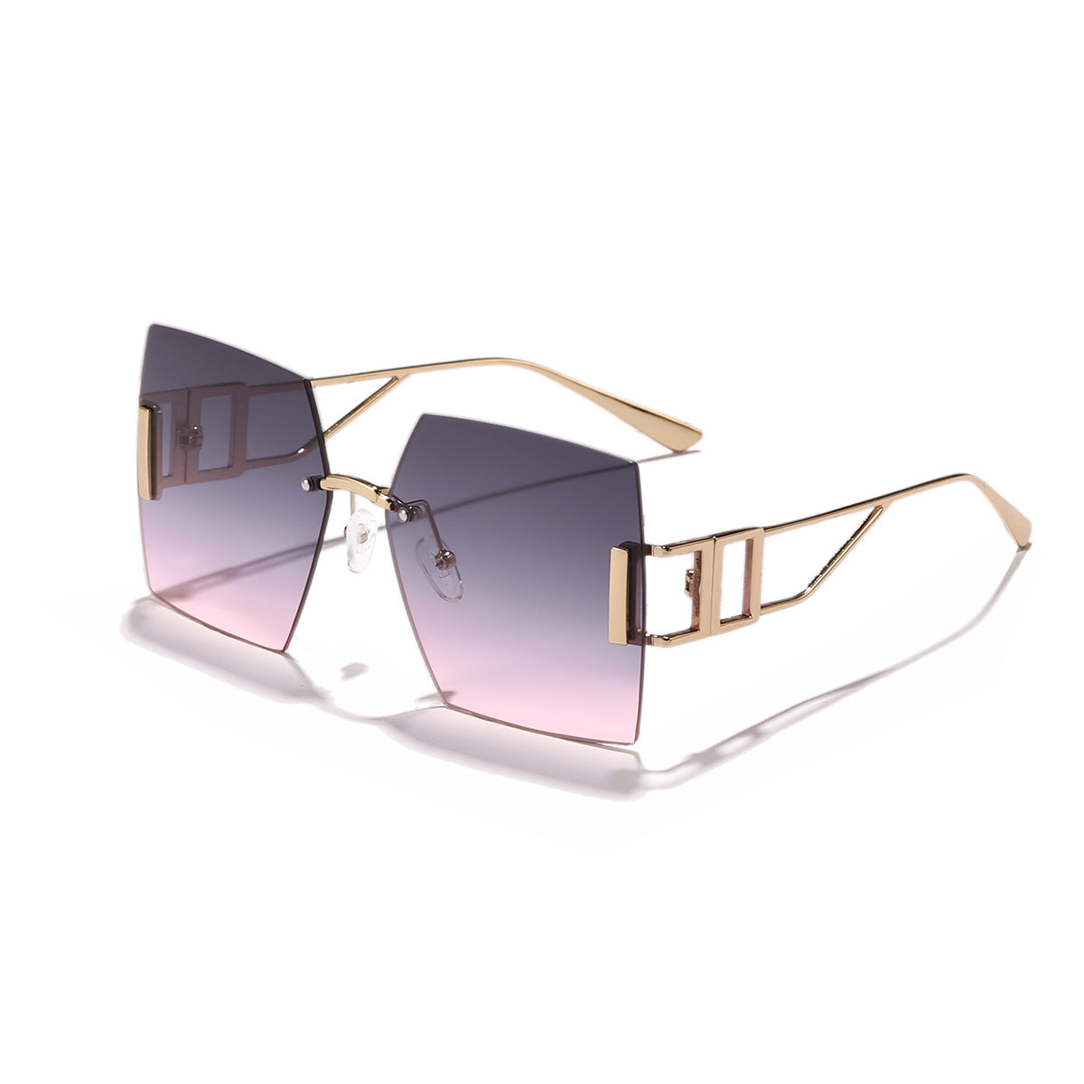 Women's square sunglasses with luxurious metal frame Karnz