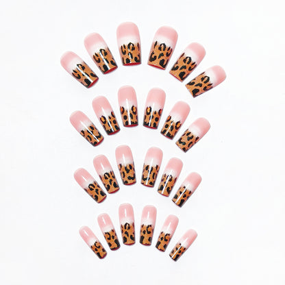 Designer Leopard Print Nail Art Acalora