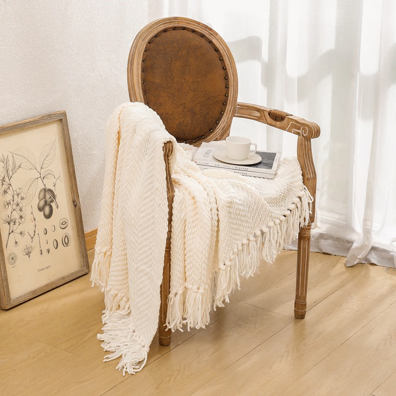 Unisex Cozy Knitted Blanket