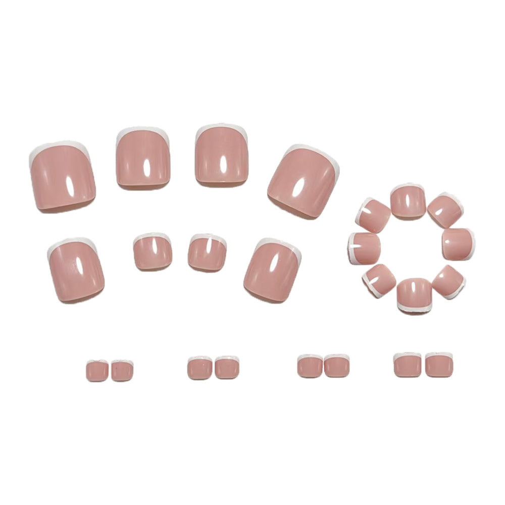 Artificial nails with elegant French tips Acalora