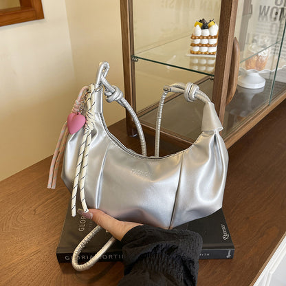 Stylish Leather Hobo Handbag Acalora