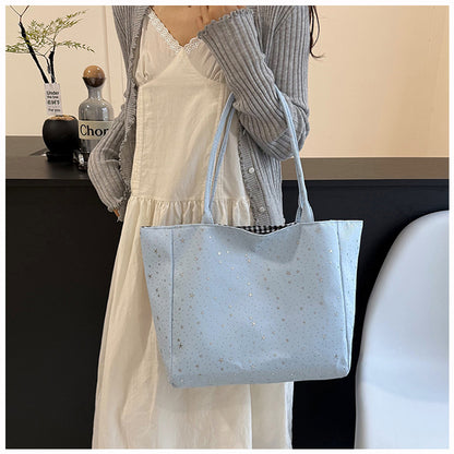 Stylish Star-Patterned Tote Bag Acalora