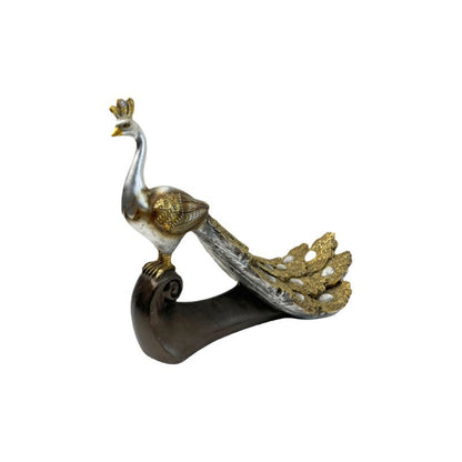 Magnificent Peacock Decor Sculpture Acalora