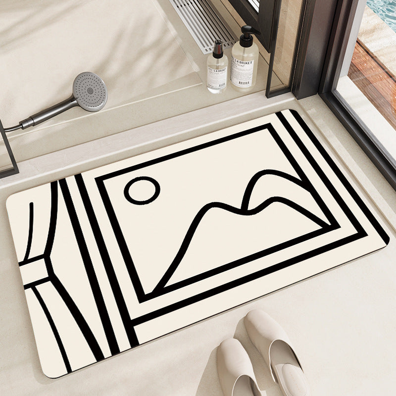 Modern Artistic Bath Mat Acalora