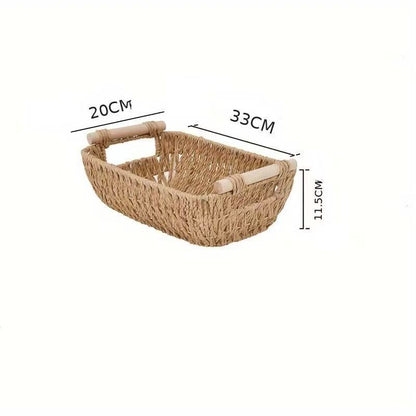 Storage basket made of durable natural material Acalora
