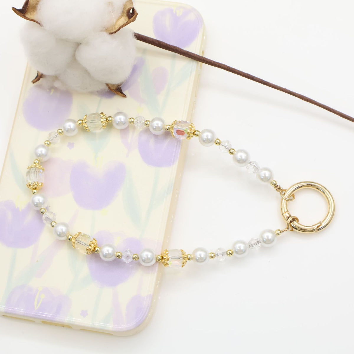 Elegant Beaded Phone Chain Acalora