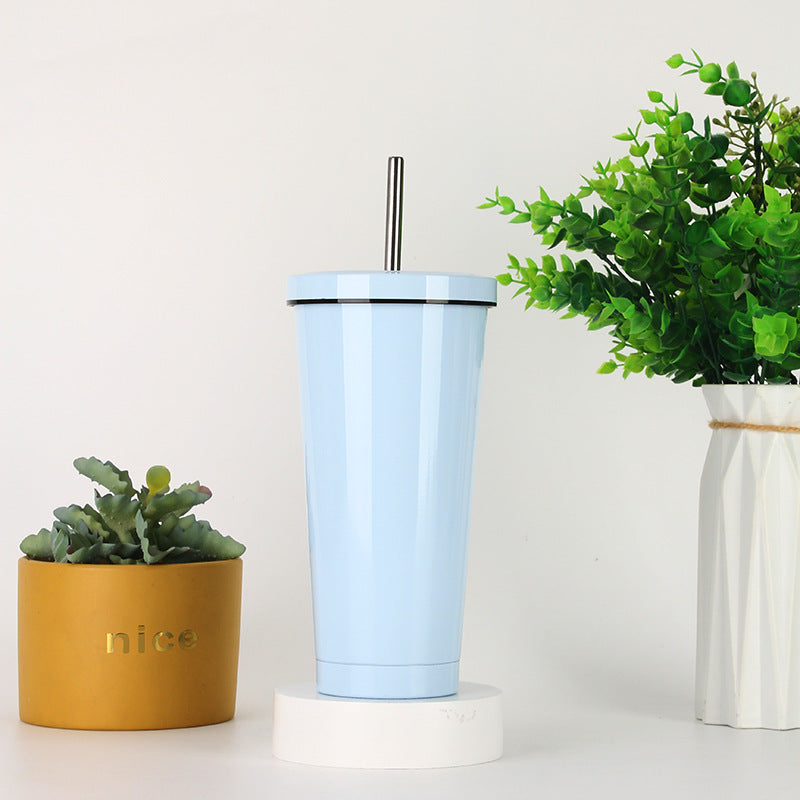 Women's Stainless Steel Tumbler with Straw Skanto