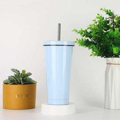 Women's Stainless Steel Tumbler with Straw Skanto