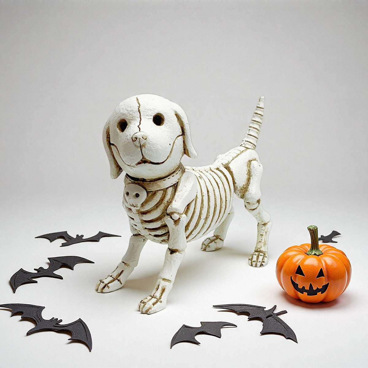 Decorative Dog Skeleton Figurine Acalora