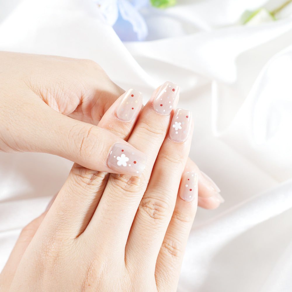 Floral Decorative Press-On Nail Set Acalora