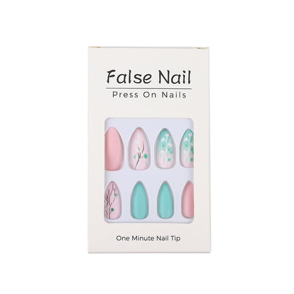 Artificial nails in romantic floral design Acalora