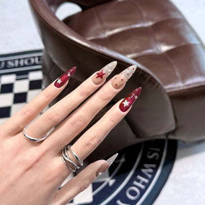 Star-Accent Press-On Nail Set Acalora