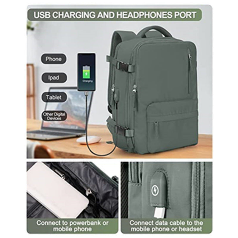 Multi-Compartment Stylish Travel Backpack Acalora