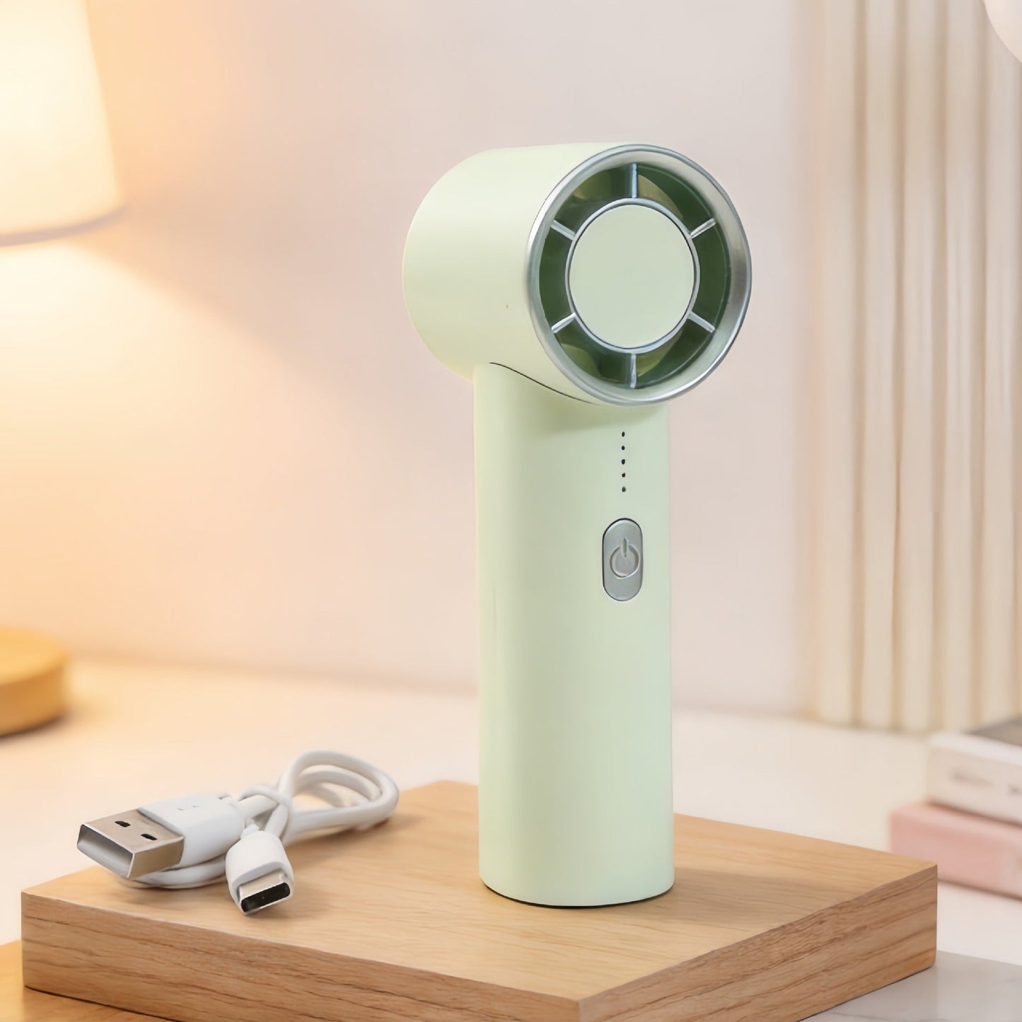 Women's Portable Handheld Fan with USB-C Charging Function and Powerful Airflow Brehn