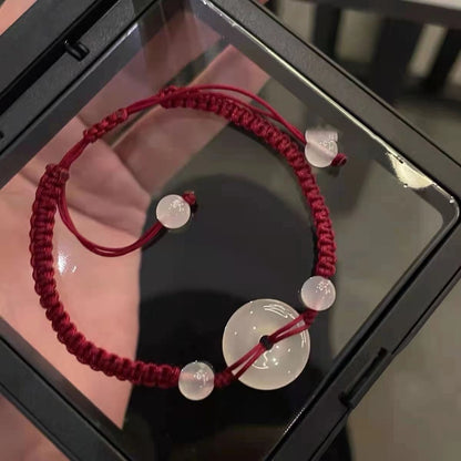 Adjustable Macrame Beaded Bracelet Acalora