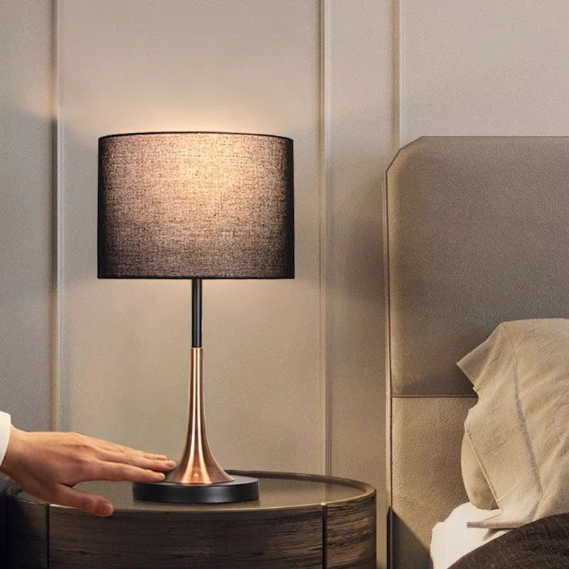 Modern Table Lamp with Fabric Shade