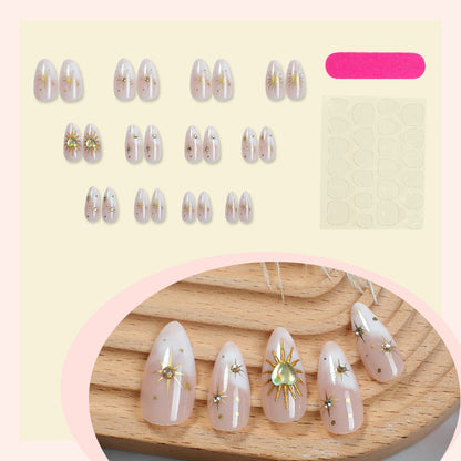 Glamorous Artistic Press-On Nail Set Acalora