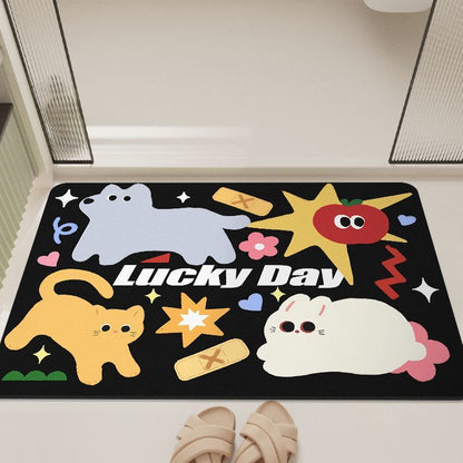 Cartoon-Inspired Bathroom Mat