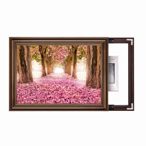 Framed Garden Scene Artwork