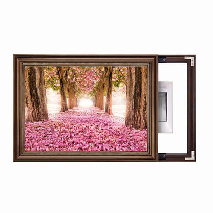 Framed Garden Scene Artwork