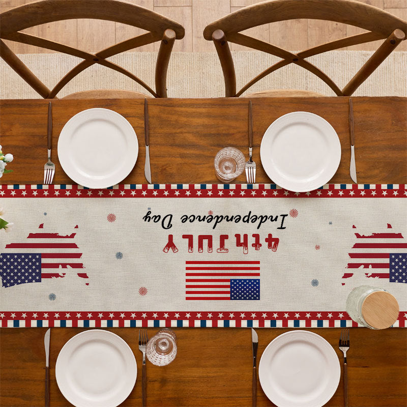 Decorative Patriotic Table Runner