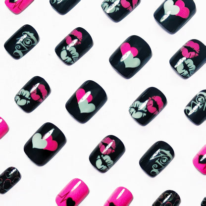 Creative Love-Themed Nail Art Acalora