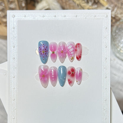 Reusable Press-On Nail Set Acalora