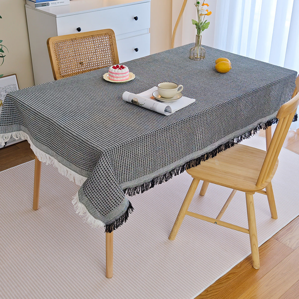 Decorative Fringed Tablecloth
