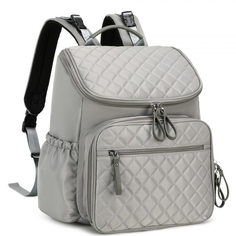 Quilted Multi-Pocket Backpack Acalora