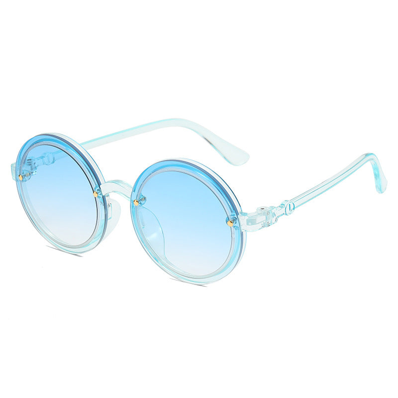 Women's Round Sunglasses with Transparent Frame Skanto