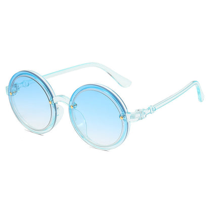 Women's Round Sunglasses with Transparent Frame Skanto