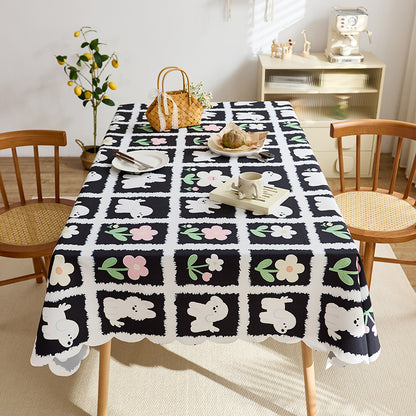 Elegant Plaid Tablecloth