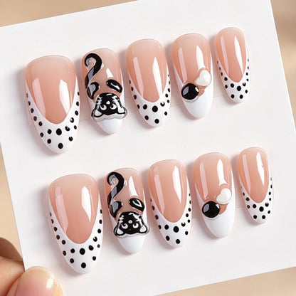 Artistic Themed Cat Design Press-On Nails Acalora