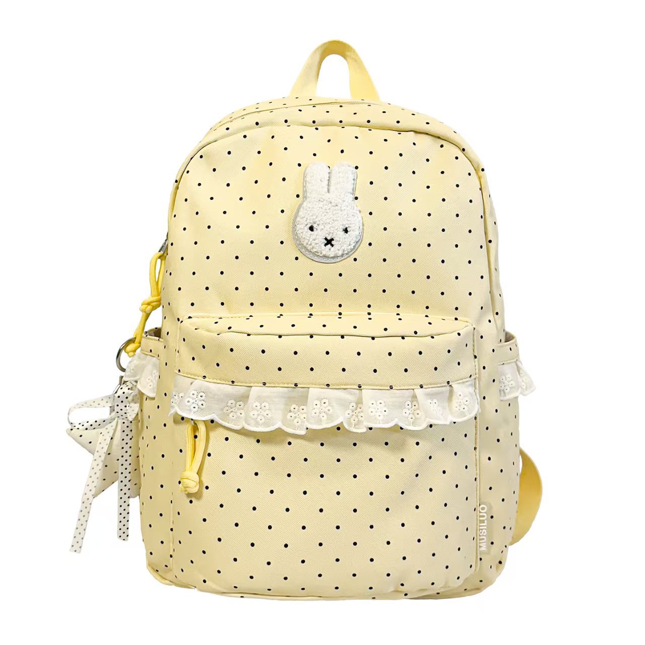Charming Polka Dot Backpack Bowlift