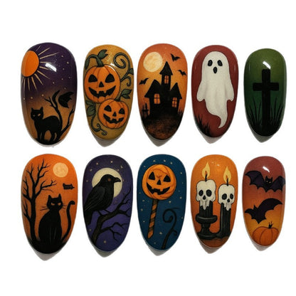 Halloween-Themed Press-On Nail Set Acalora 1788495816