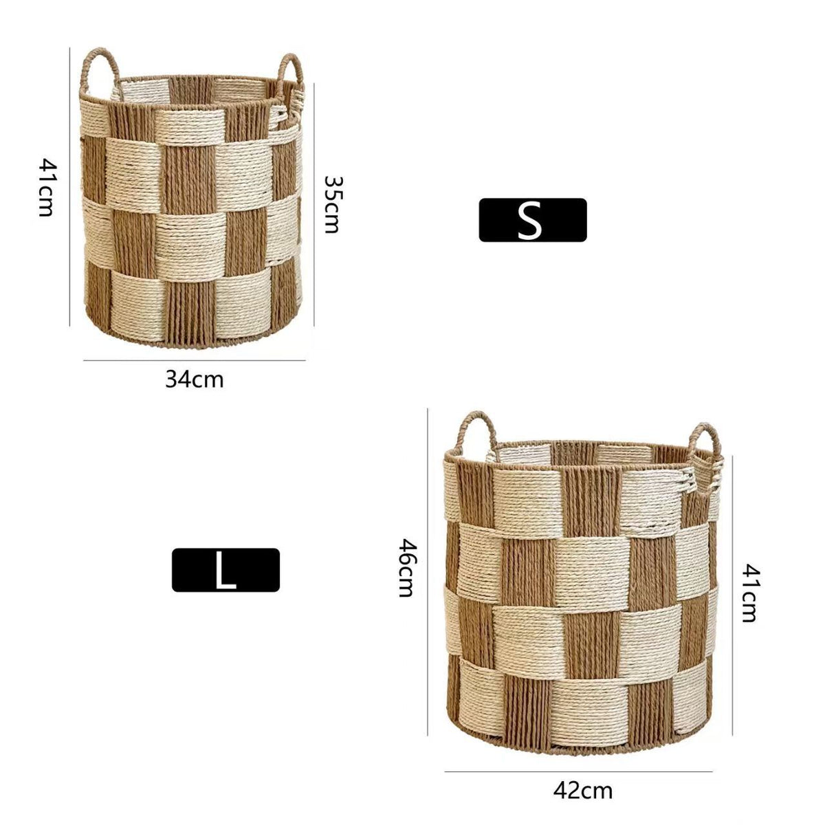 Natural Fiber Storage Basket Acalora