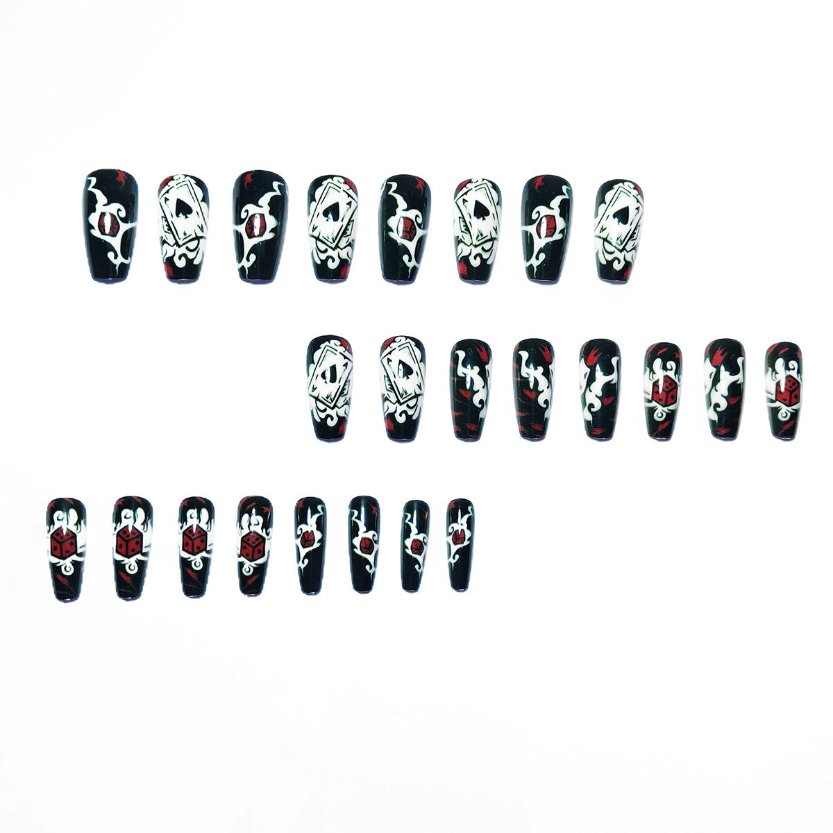 Artistic Playing Card Nail Art Acalora