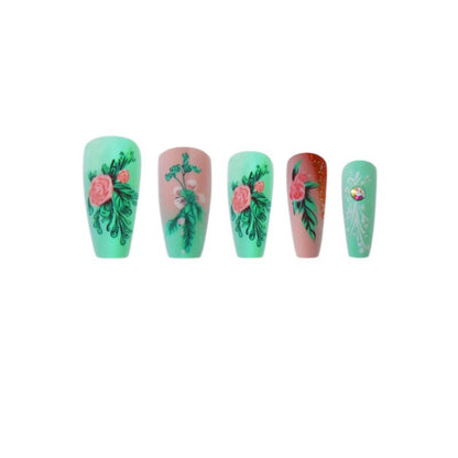 Artistic Floral Design Press-On Nails Acalora 1788434359