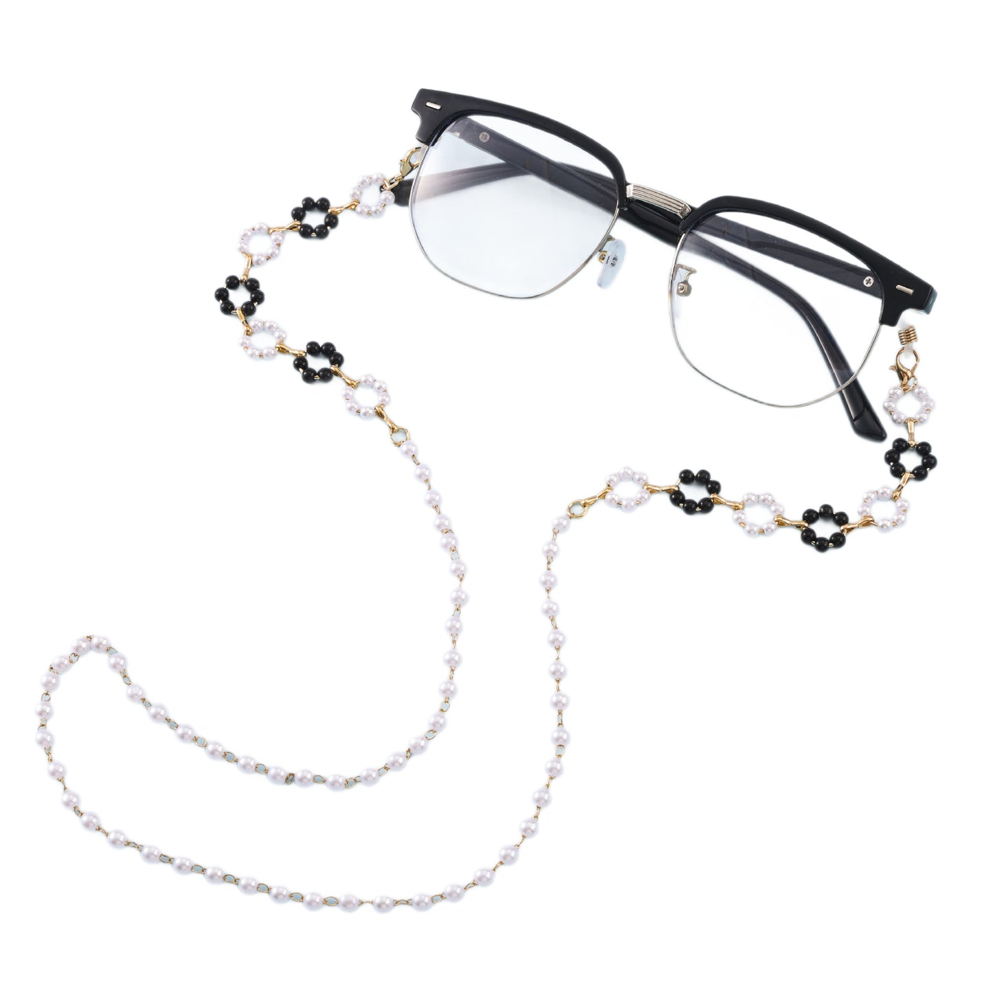 Elegant Beaded Eyewear Chain Acalora