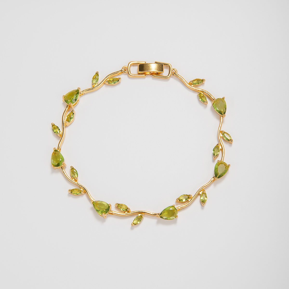 Elegant Floral Design Statement Bracelet Acalora