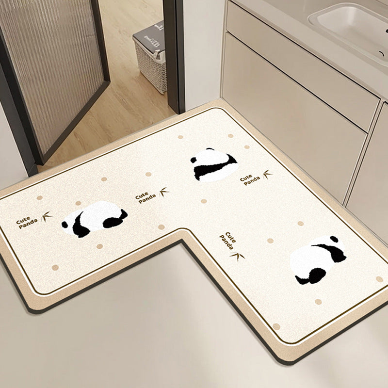 Cute Rabbit Print Bath Mat