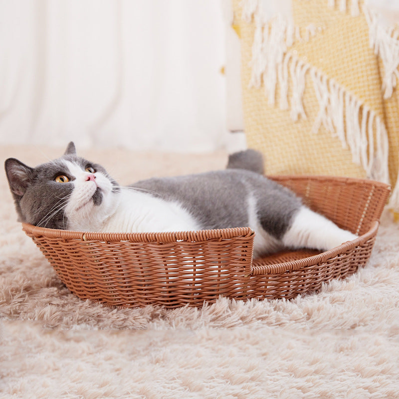 Rattan Cat Bed Acalora