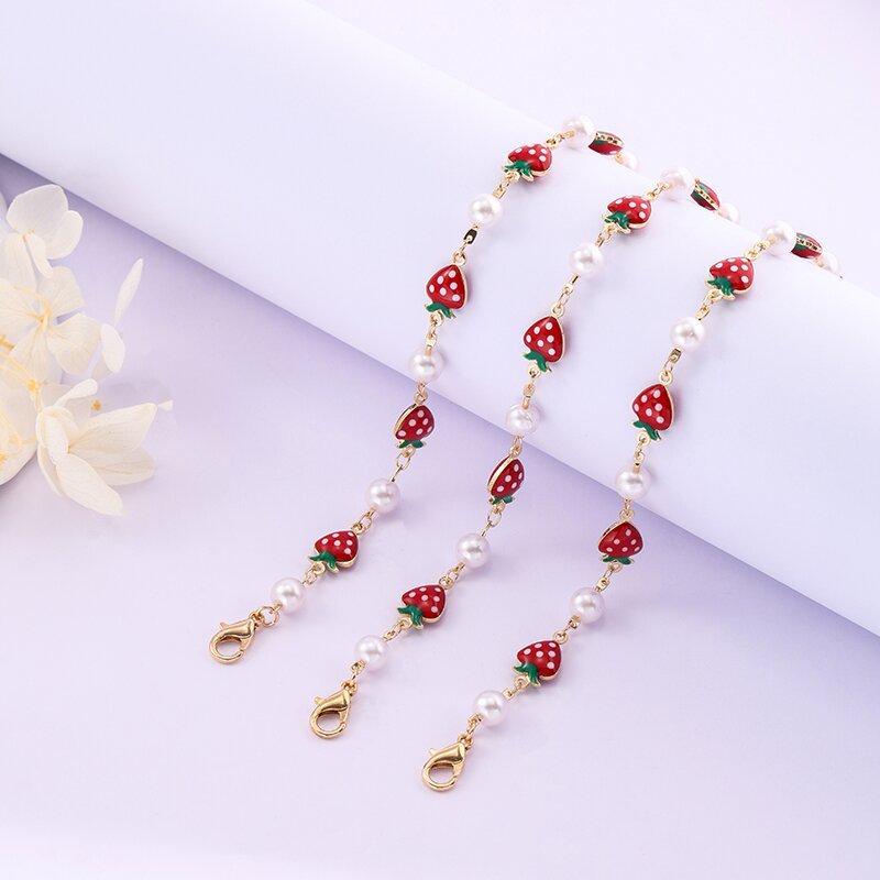 Strawberry Charm Necklace Acalora