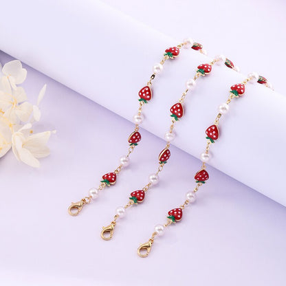 Strawberry Charm Necklace Acalora